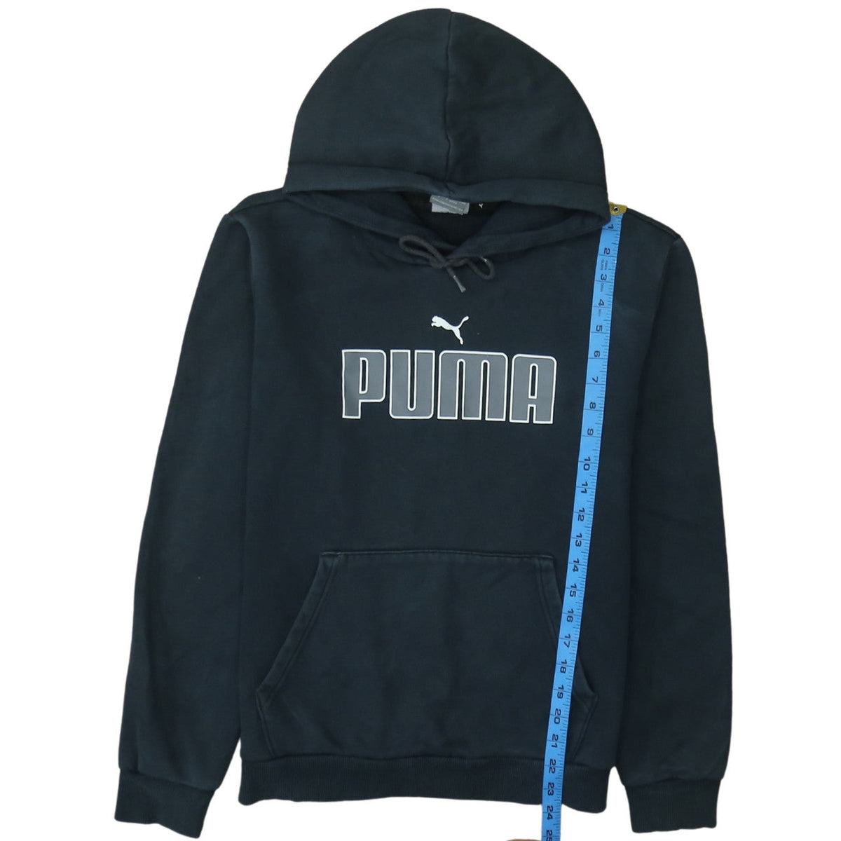 Womens UK Size S PUMA Black Pullover Hoodie