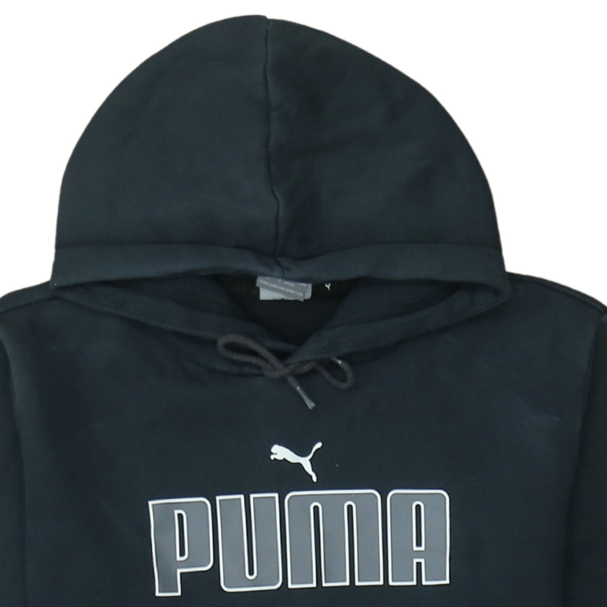 Womens UK Size S PUMA Black Pullover Hoodie