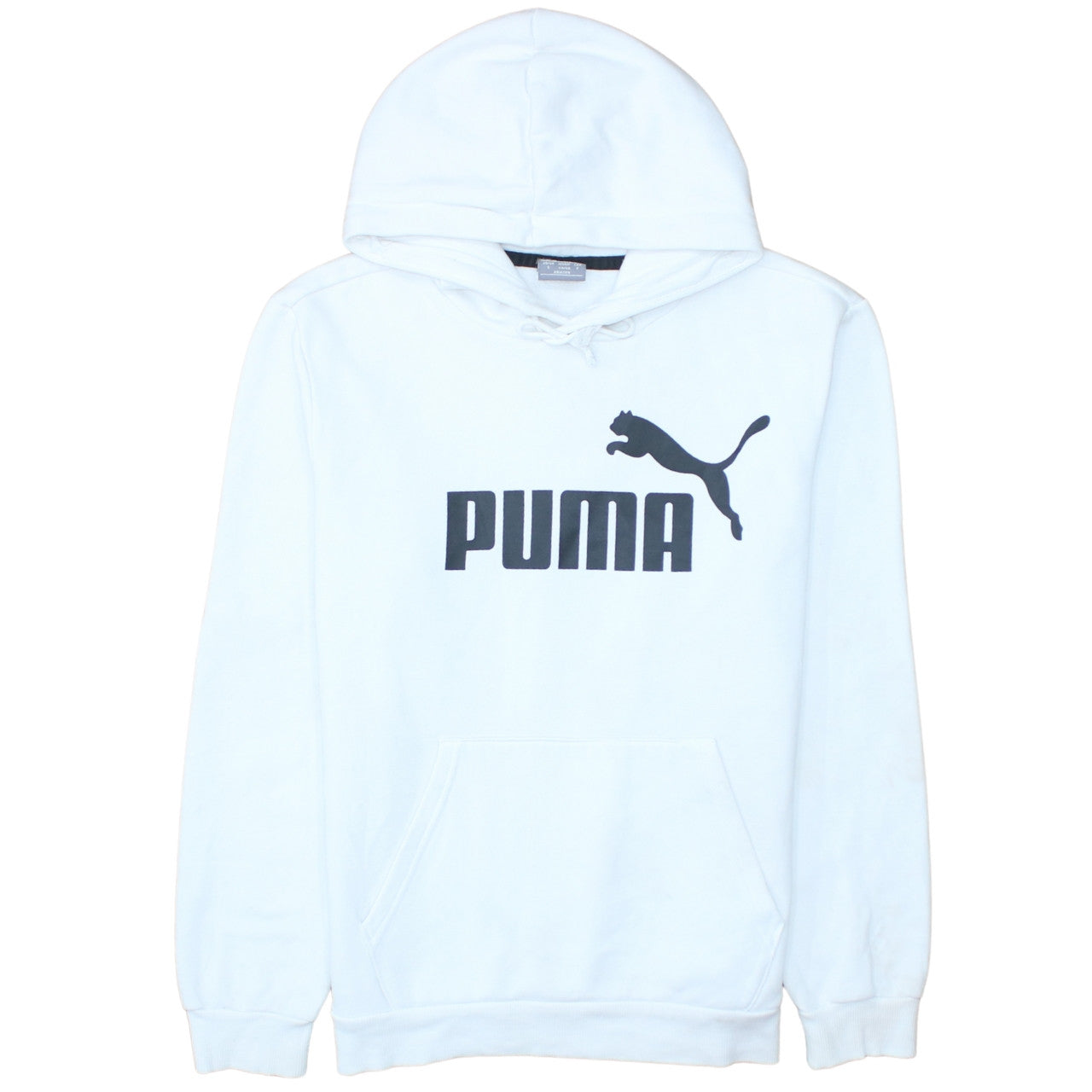 Mens UK Size S PUMA White Pullover Hoodie