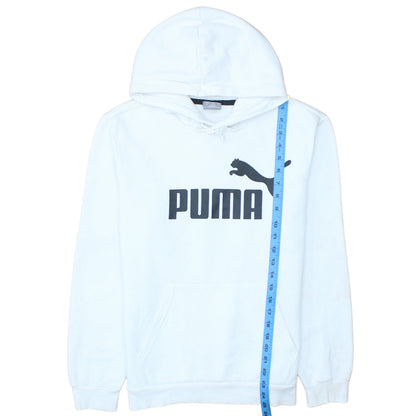 Mens UK Size S PUMA White Pullover Hoodie