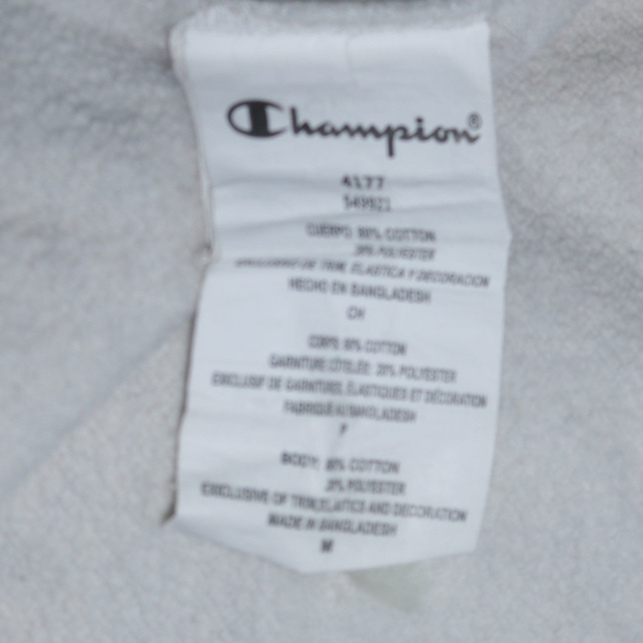 Mens UK Size M Champion Grey Pullover Hoodie