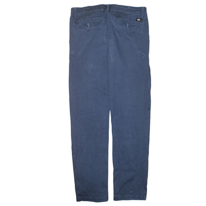 Mens UK Size M Dickies Regular Fit Chino Blue Trousers