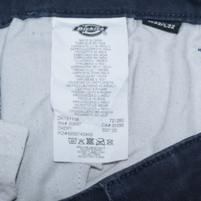 Mens UK Size M Dickies Regular Fit Chino Blue Trousers