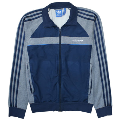 Mens UK Size M adidas Blue Full Zip Sweatshirt