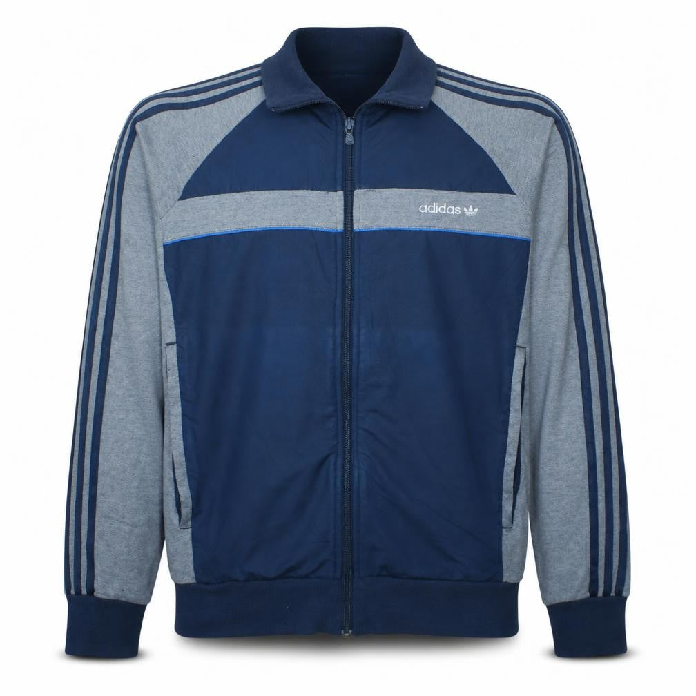 Mens UK Size M adidas Blue Full Zip Sweatshirt