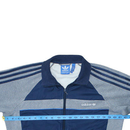 Mens UK Size M adidas Blue Full Zip Sweatshirt
