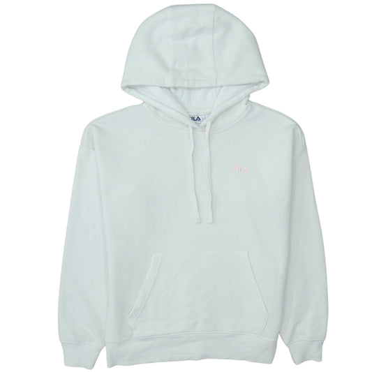 Womens UK Size M FILA White Pullover Hoodie