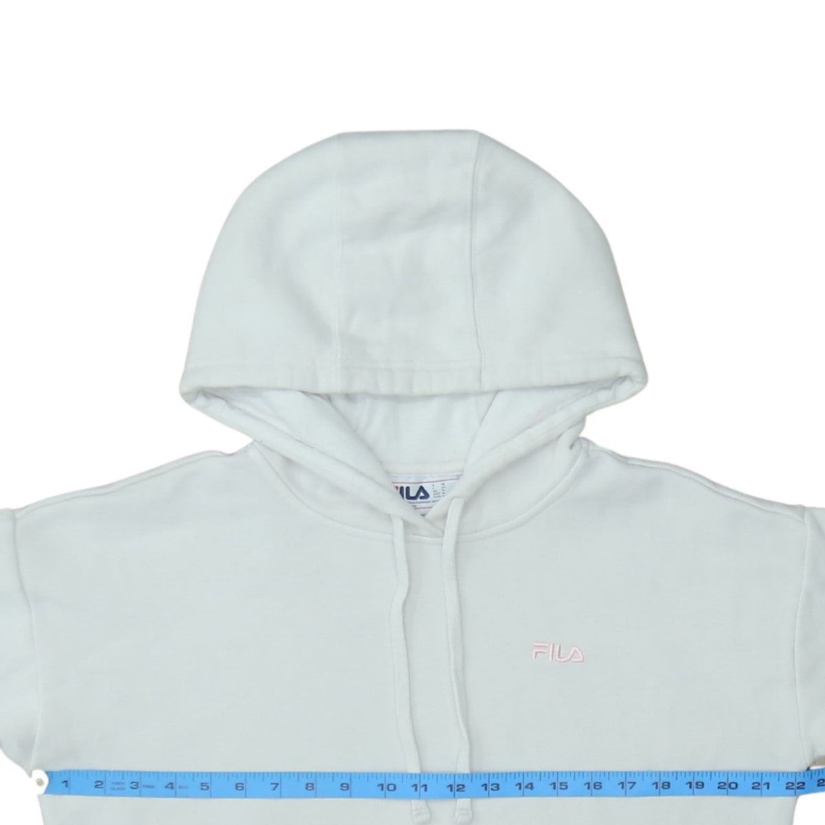 Womens UK Size M FILA White Pullover Hoodie