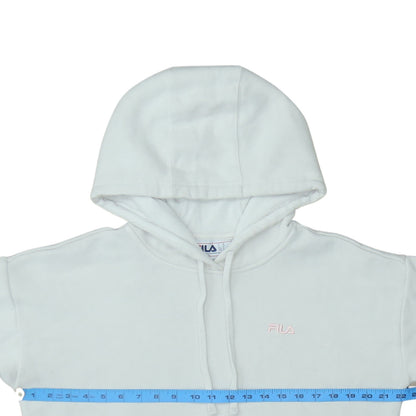 Womens UK Size M FILA White Pullover Hoodie