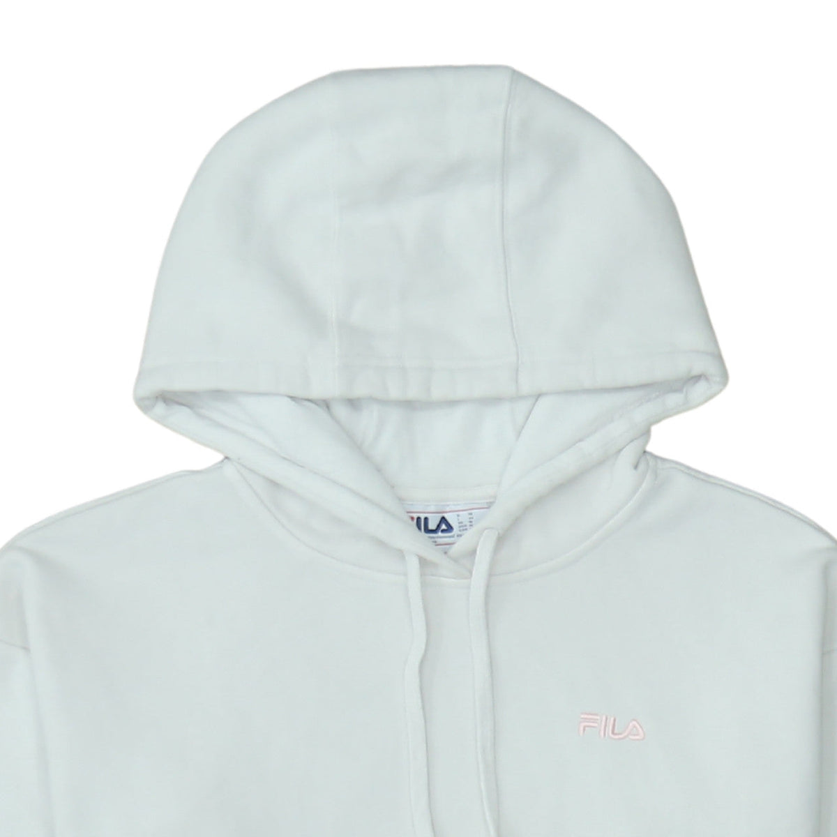 Womens UK Size M FILA White Pullover Hoodie