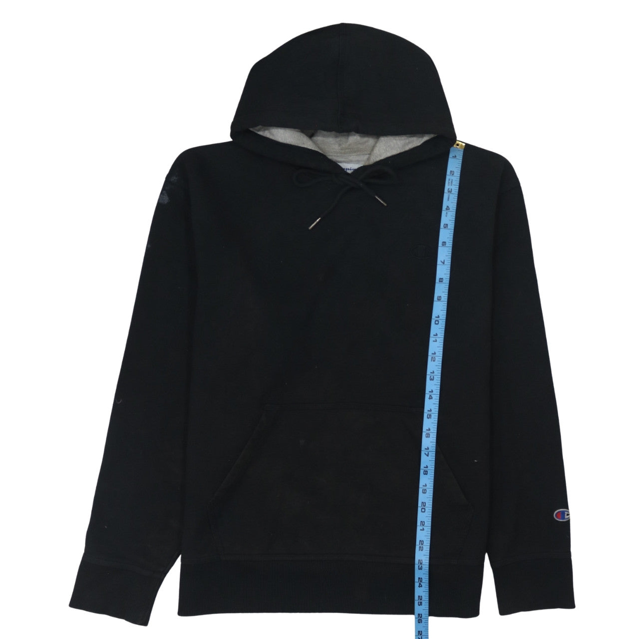 Mens UK Size L Champion Black Pullover Hoodie