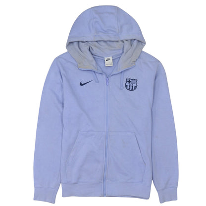 Mens UK Size M Nike Blue Full Zip Hoodie