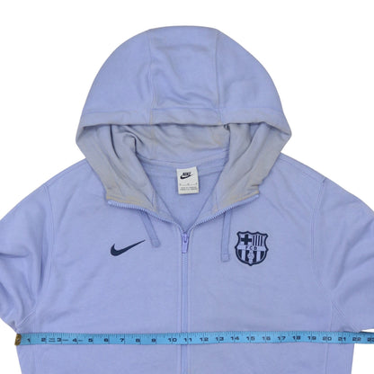 Mens UK Size M Nike Blue Full Zip Hoodie