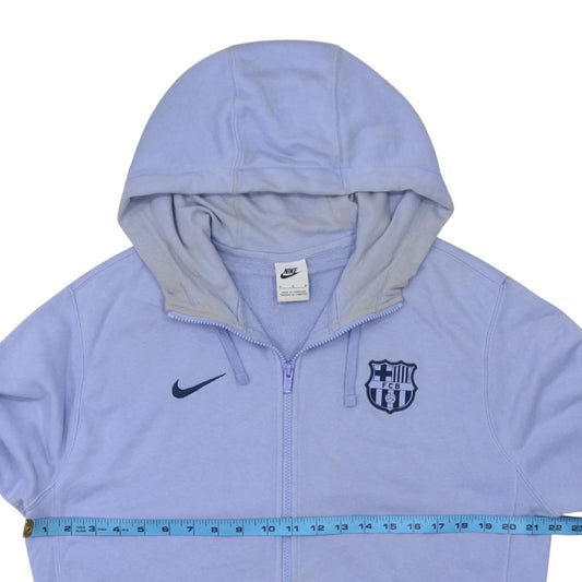 Mens UK Size M Nike Blue Full Zip Hoodie