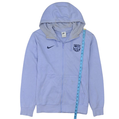 Mens UK Size M Nike Blue Full Zip Hoodie