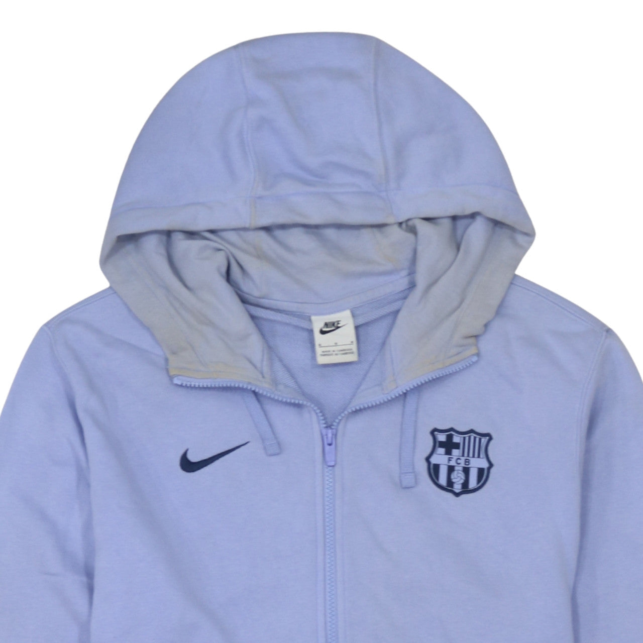 Mens UK Size M Nike Blue Full Zip Hoodie