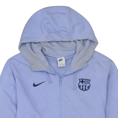 Mens UK Size M Nike Blue Full Zip Hoodie