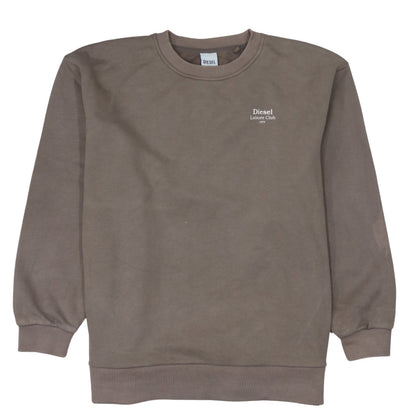 Womens UK Size S Diesel Brown Pullover Sweatshirt