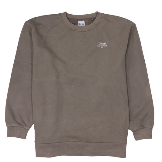 Womens UK Size S Diesel Brown Pullover Sweatshirt