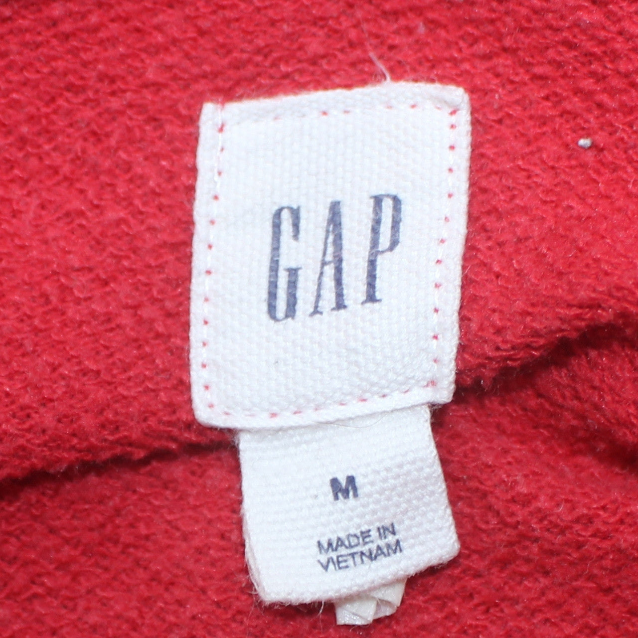 Womens UK Size M Gap Red Full Zip Hoodie