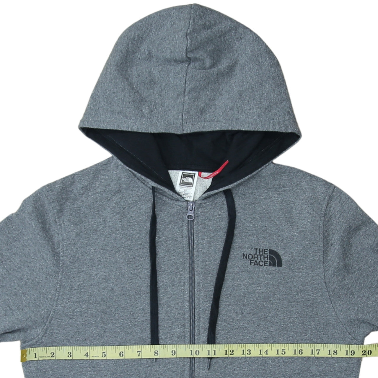 Mens UK Size S The North Face Grey Full Zip Hoodie