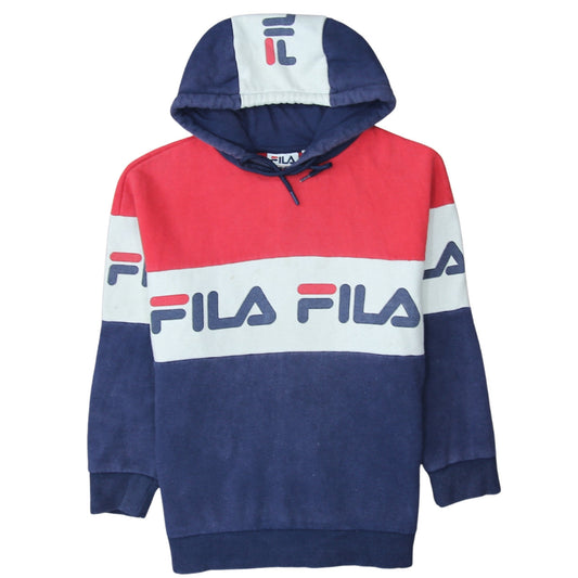 Womens UK Size M FILA Multicoloured Pullover Hoodie