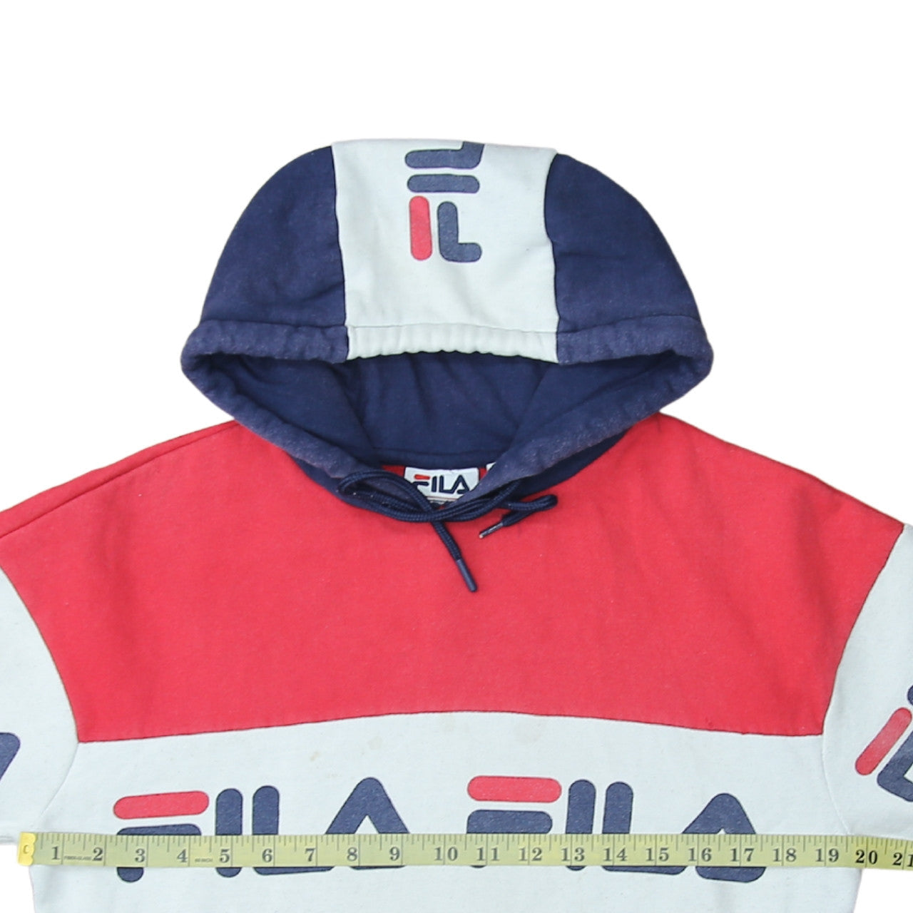 Womens UK Size M FILA Multicoloured Pullover Hoodie