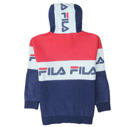 Womens UK Size M FILA Multicoloured Pullover Hoodie