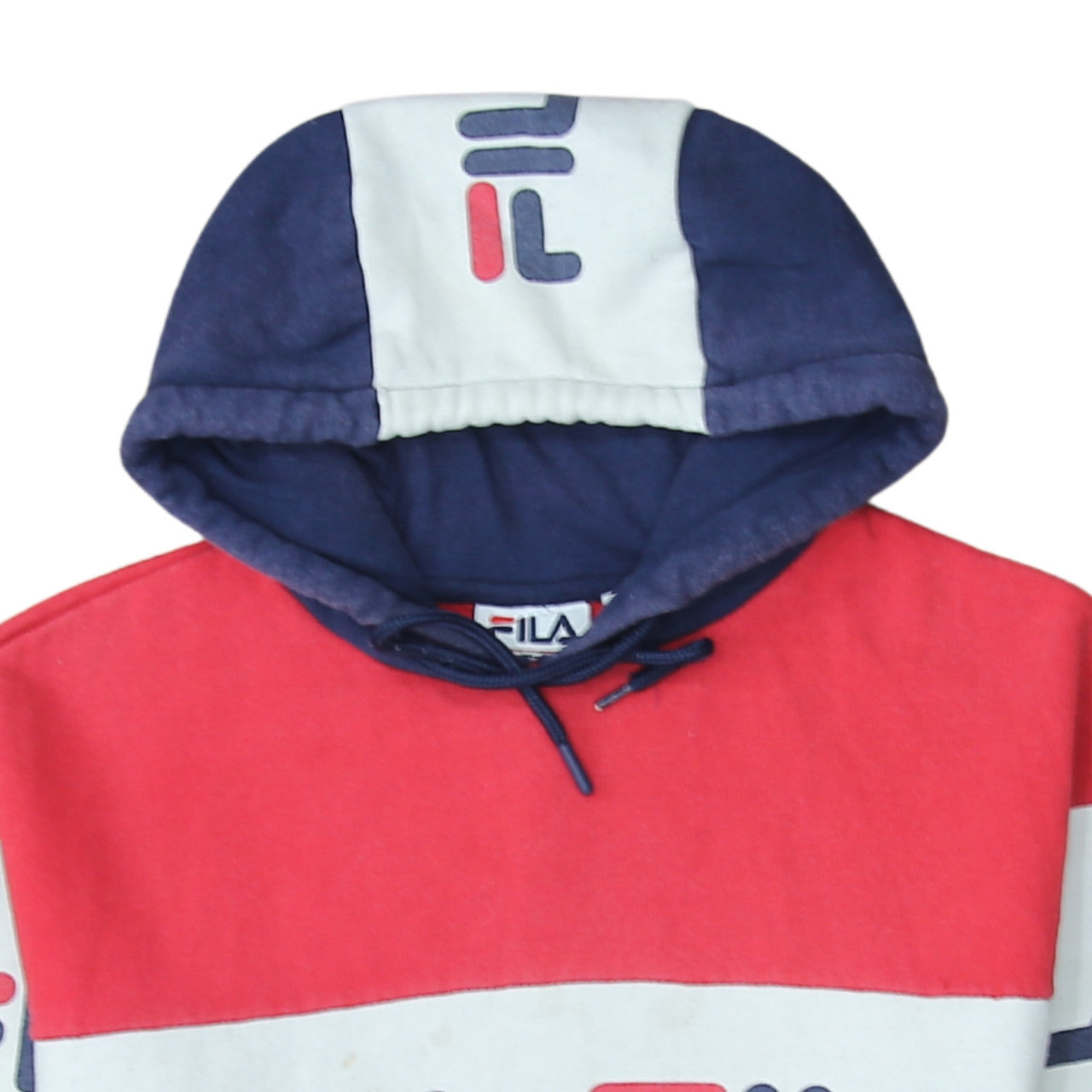 Womens UK Size M FILA Multicoloured Pullover Hoodie