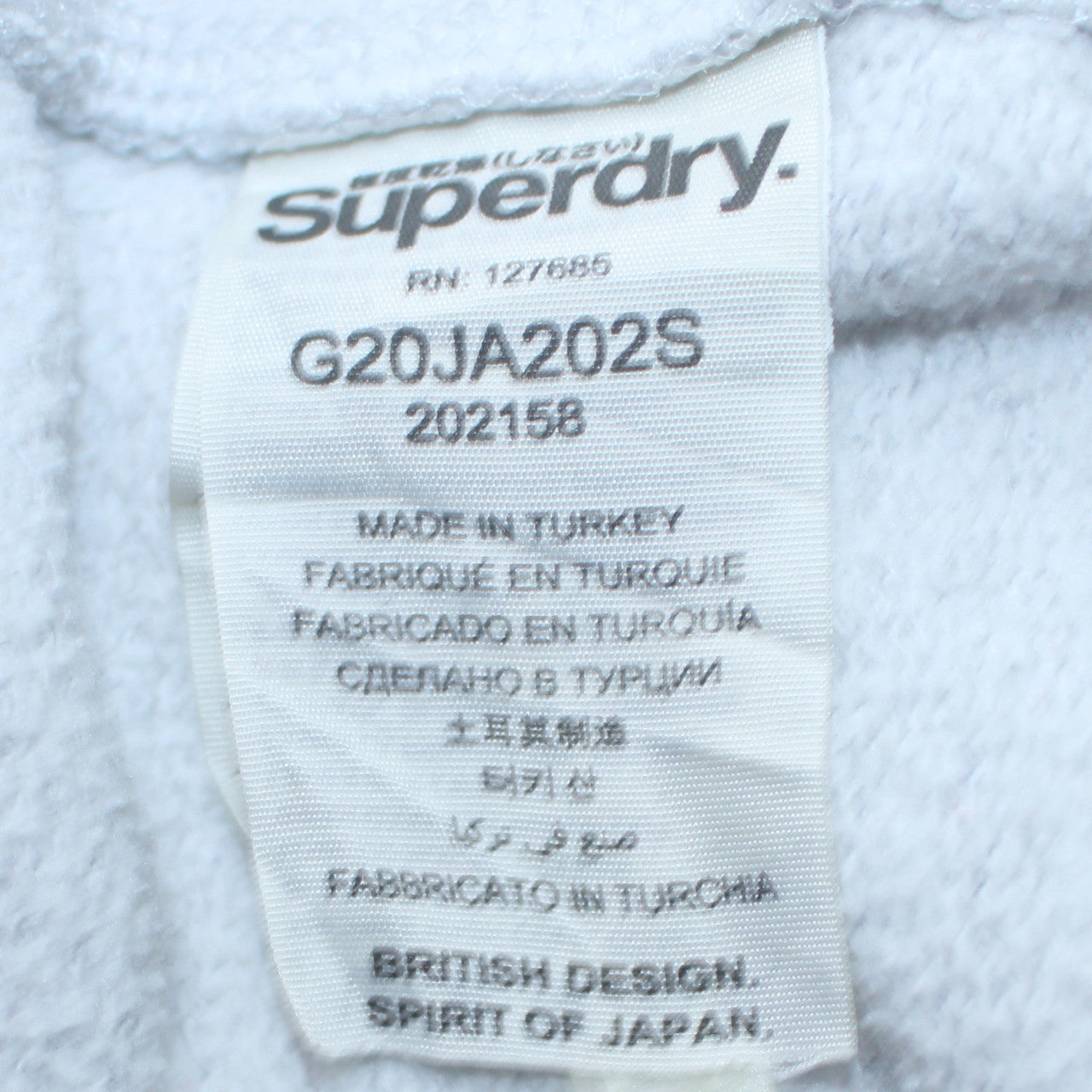 Womens UK Size XS Superdry Grey Pullover Hoodie