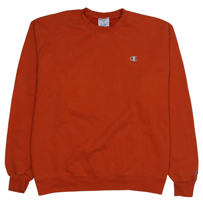 Mens UK Size XL Champion Orange Pullover Sweatshirt