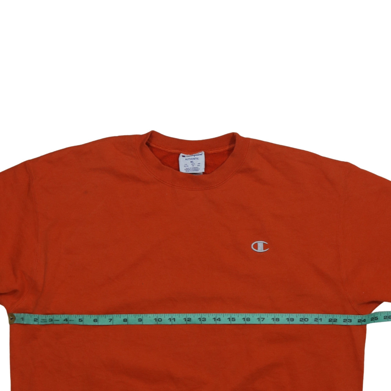 Mens UK Size XL Champion Orange Pullover Sweatshirt