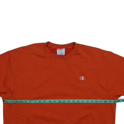 Mens UK Size XL Champion Orange Pullover Sweatshirt