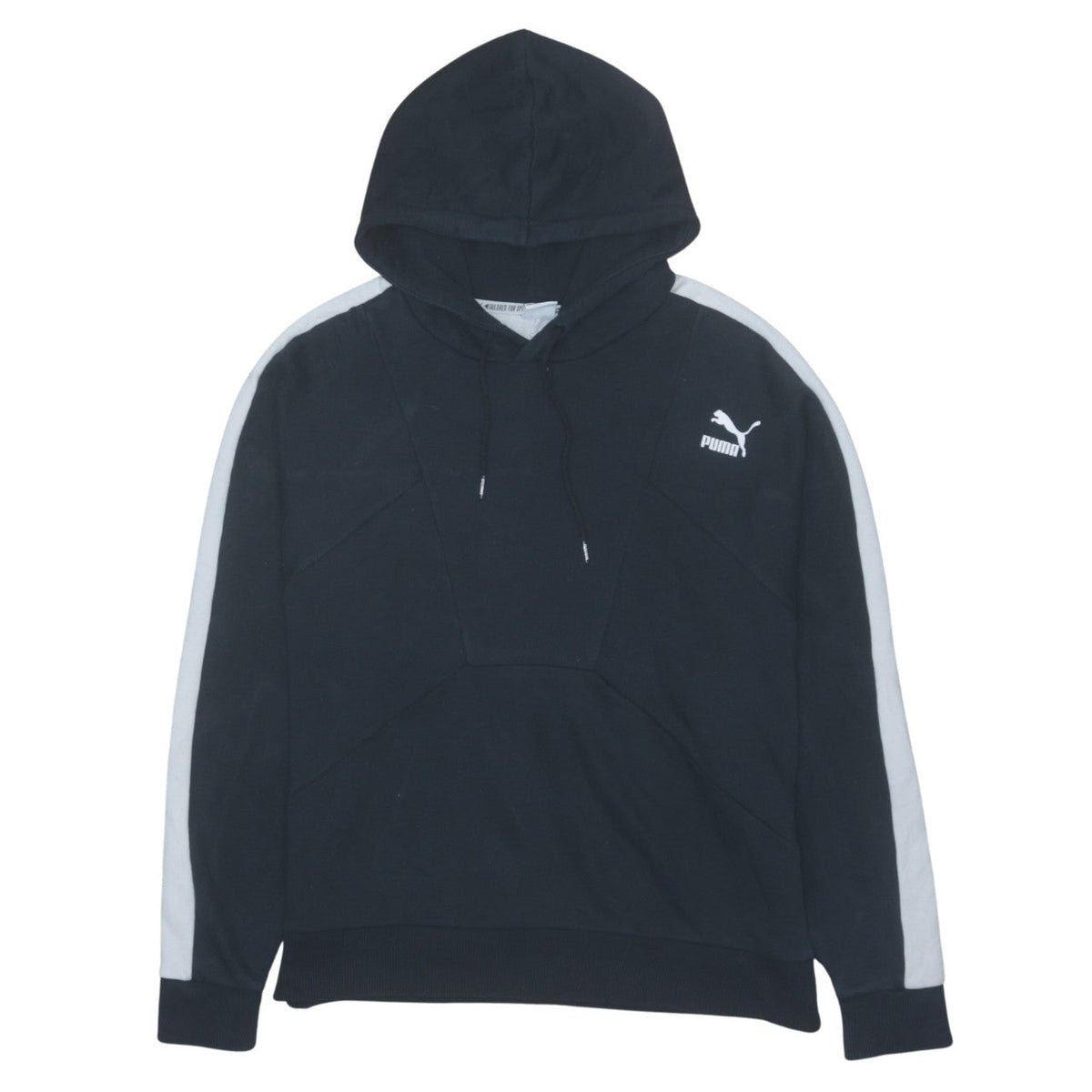 Womens UK Size M PUMA Black Pullover Hoodie