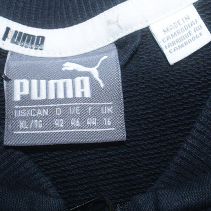 Womens UK Size XL PUMA Black Full Zip Hoodie