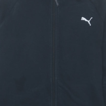 Womens UK Size XL PUMA Black Full Zip Hoodie