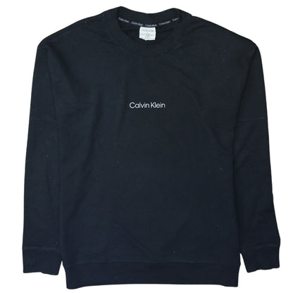 Mens UK Size M Calvin Klein Black Pullover Sweatshirt