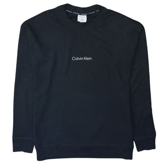 Mens UK Size M Calvin Klein Black Pullover Sweatshirt