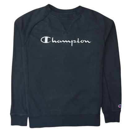 Mens UK Size S Champion Black Pullover Sweatshirt