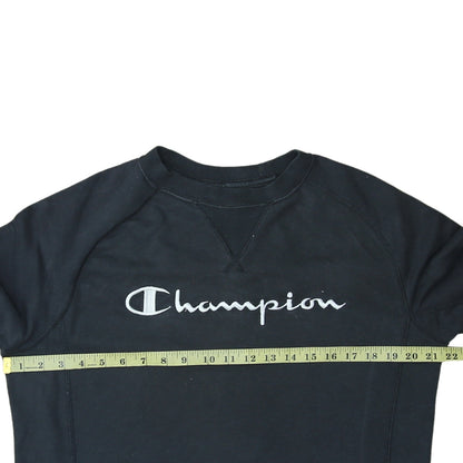 Mens UK Size S Champion Black Pullover Sweatshirt