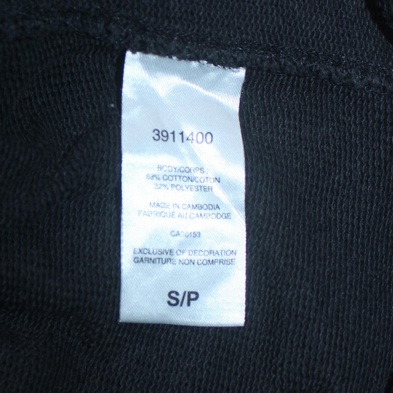 Mens UK Size S Champion Black Pullover Sweatshirt