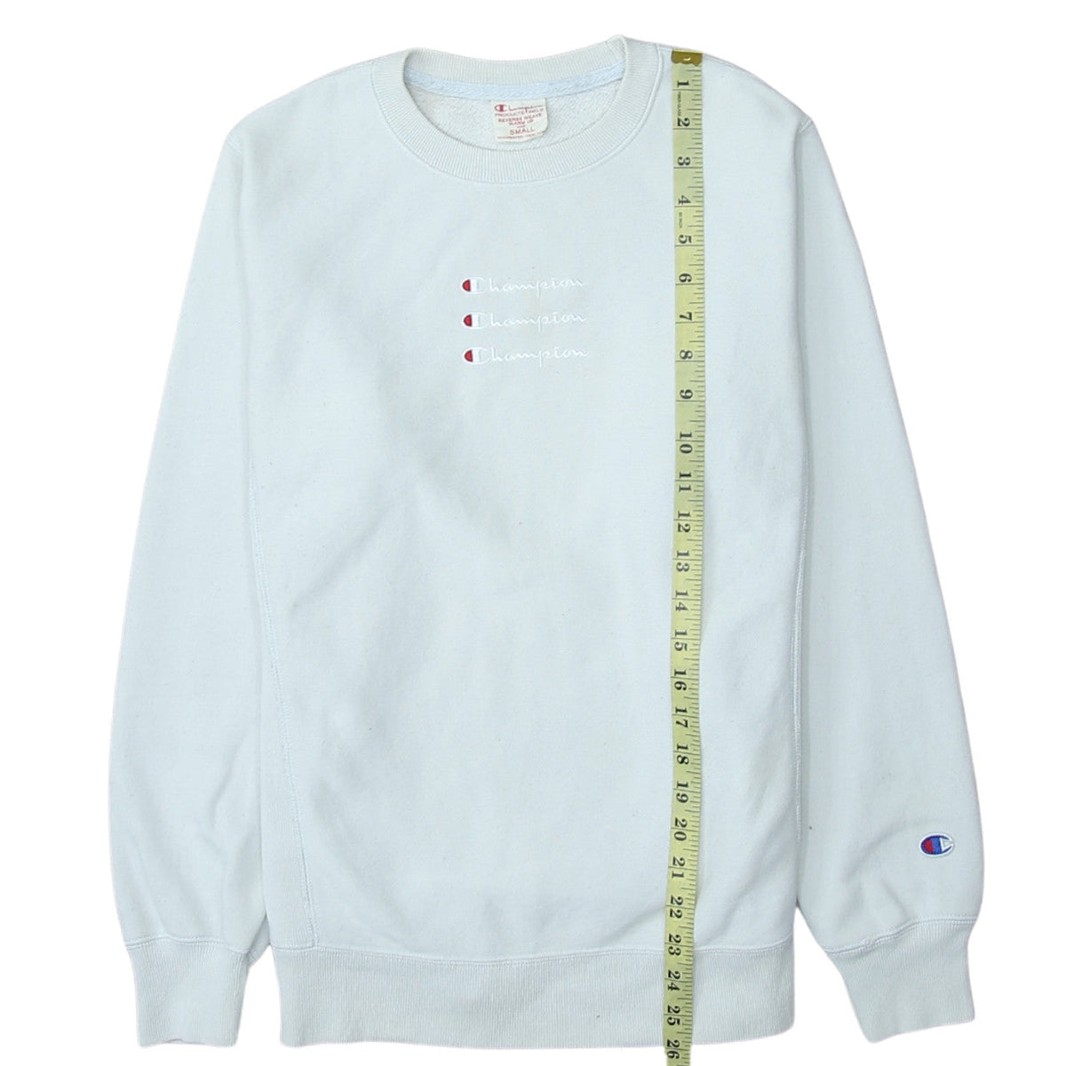 Mens UK Size S Champion White Pullover Sweatshirt