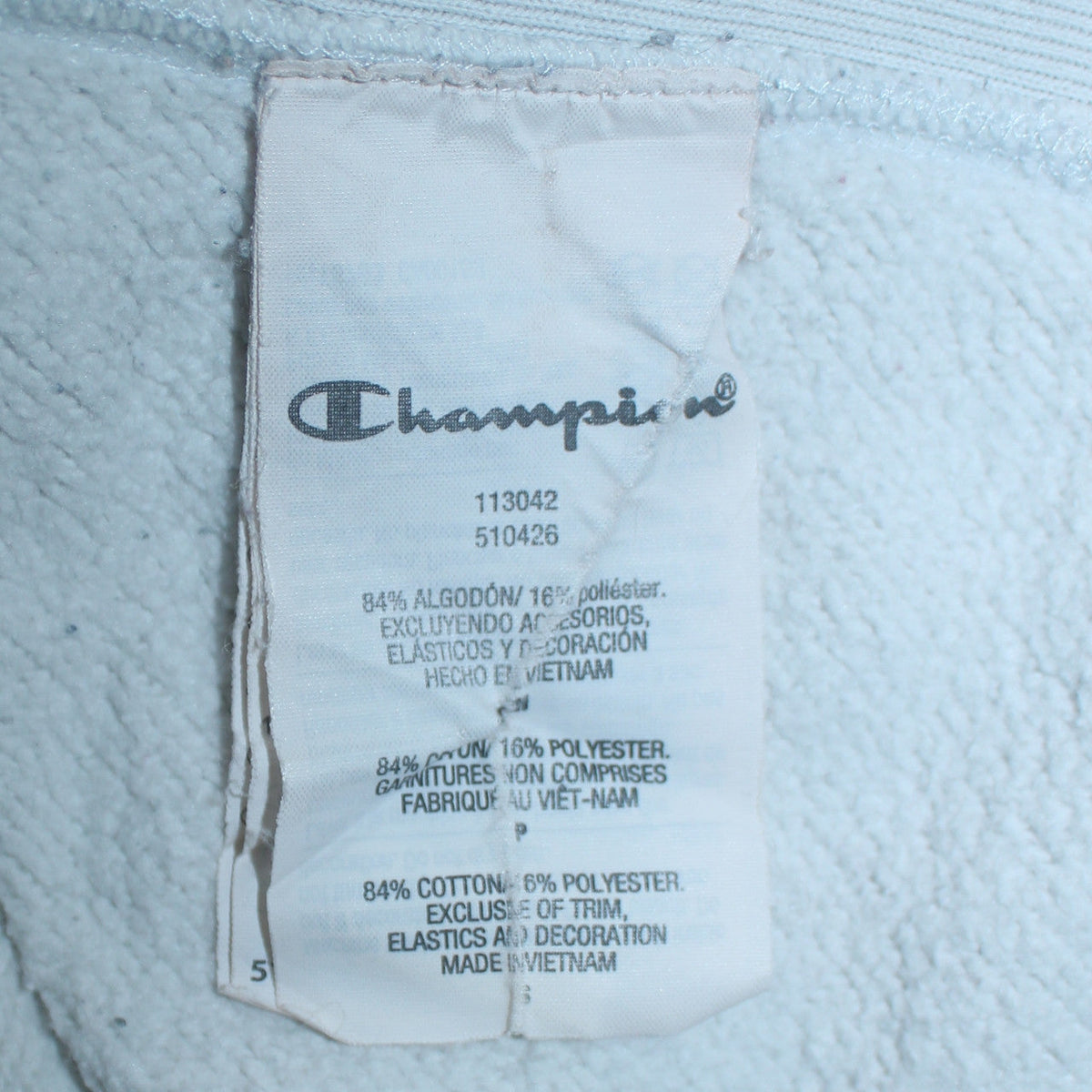 Mens UK Size S Champion White Pullover Sweatshirt
