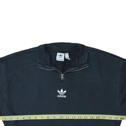 Womens UK Size 8 adidas Black Pullover Sweatshirt