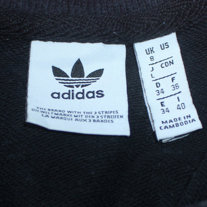 Womens UK Size 8 adidas Black Pullover Sweatshirt