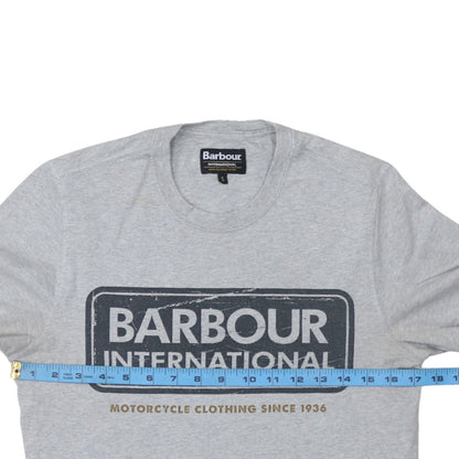 Womens UK Size S Barbour Grey Basic T-Shirt