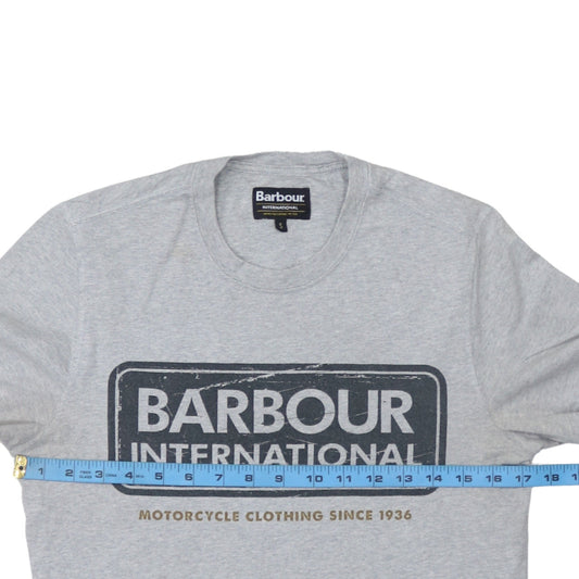Womens UK Size S Barbour Grey Basic T-Shirt