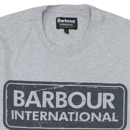 Womens UK Size S Barbour Grey Basic T-Shirt