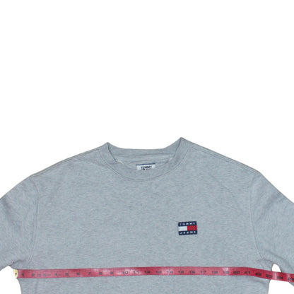 Womens UK Size S Tommy Jeans Grey Pullover Sweatshirt