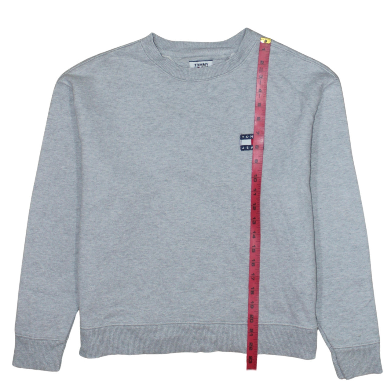 Womens UK Size S Tommy Jeans Grey Pullover Sweatshirt